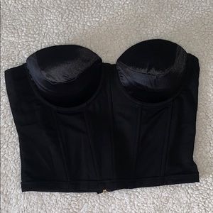 Black wire corset top